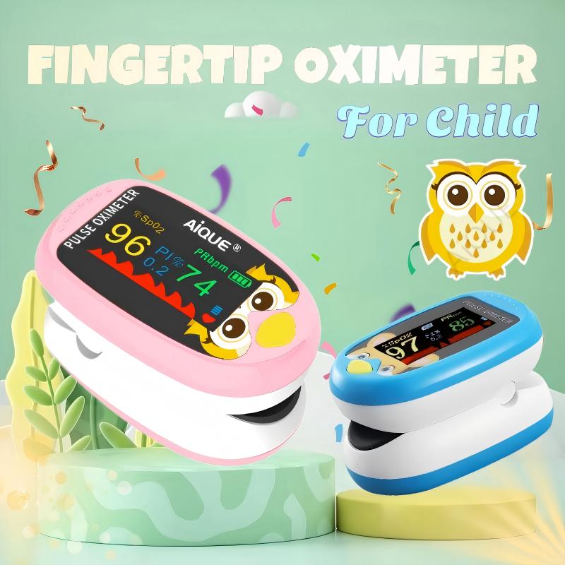 Pulse Oximeter Fingertip Rechargeable - AiQUE الطفل الإصبع نبض مقياس التأكسج