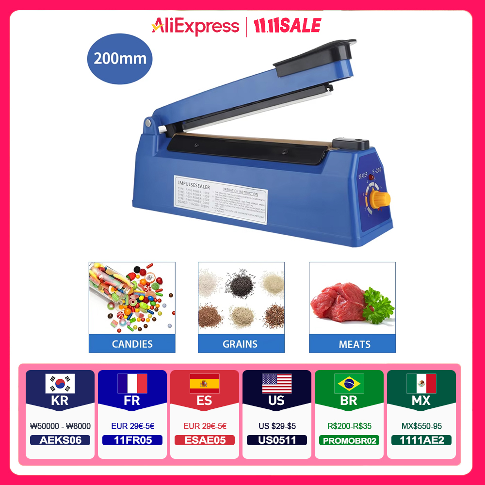 Plastic Bag Impulse Heat Sealer - ماكينة سدادة حرارية يدوية للآكياس البلاستيكية