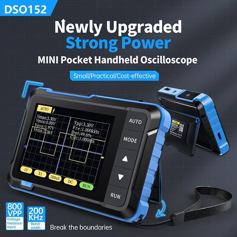 Fnirsi Digital Oscilloscope Handheld - جهاز رسم الذبذبات الرقمي الصغير FNIRSI-Mini