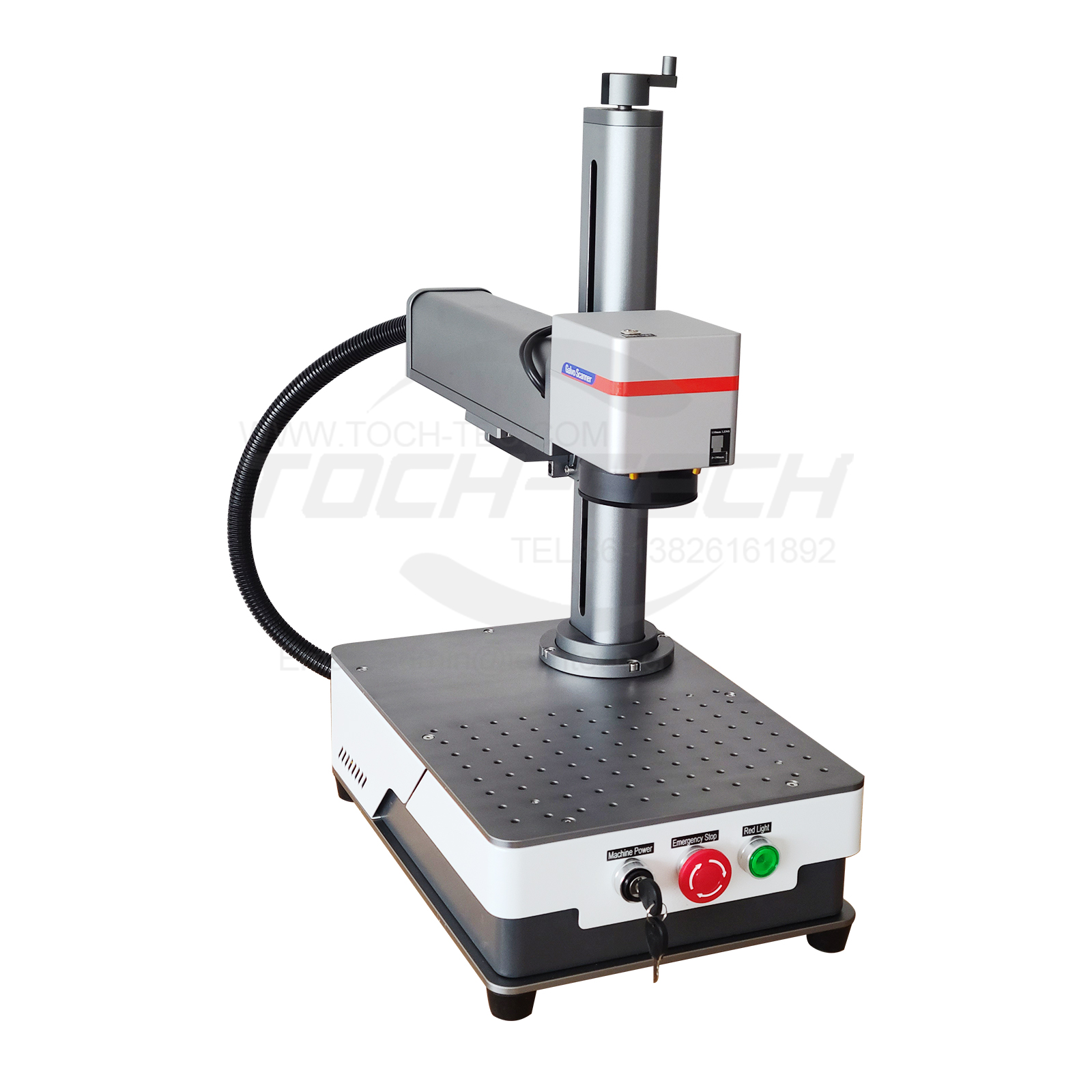 Fiber Laser Marking Machine 30W - آلة نقش وقطع بالليزر المعدني 30
