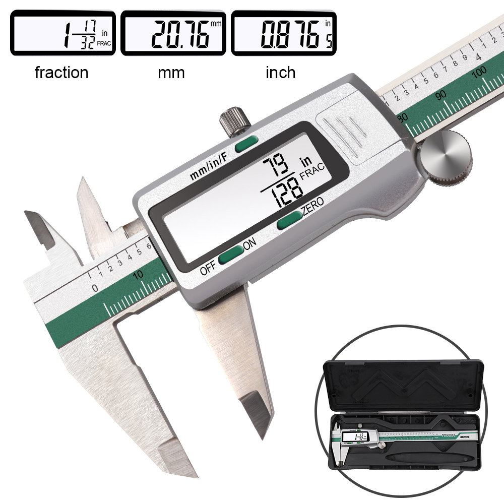Digital Caliper 150Mm Stainless Steel - الفولاذ المقاوم للصدأ عالية الدقة الإلكترونية