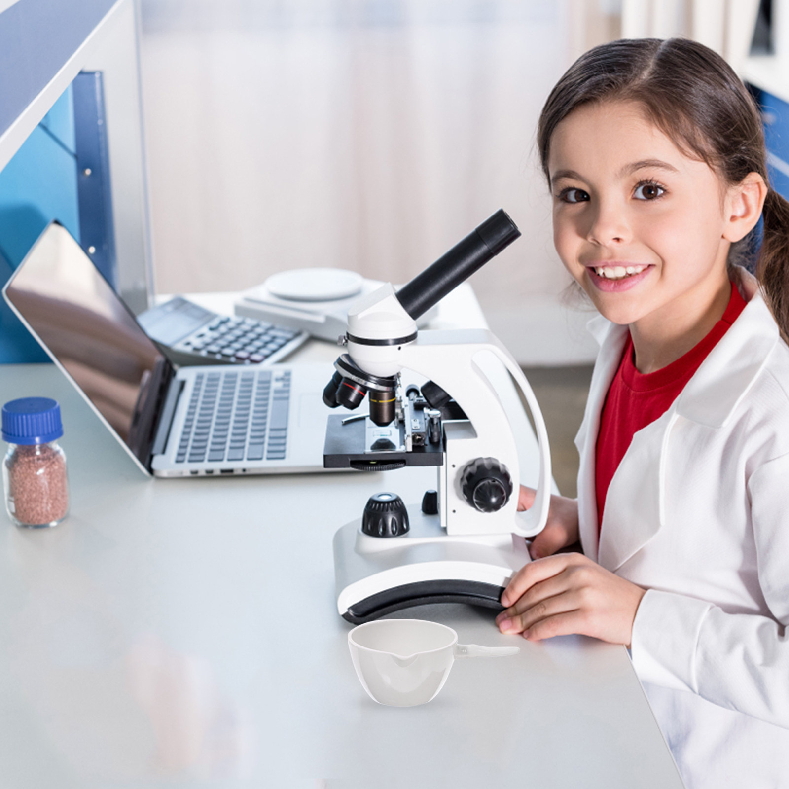 Lab Equipment - طبق تبخير مع مقبض، حوض دائري