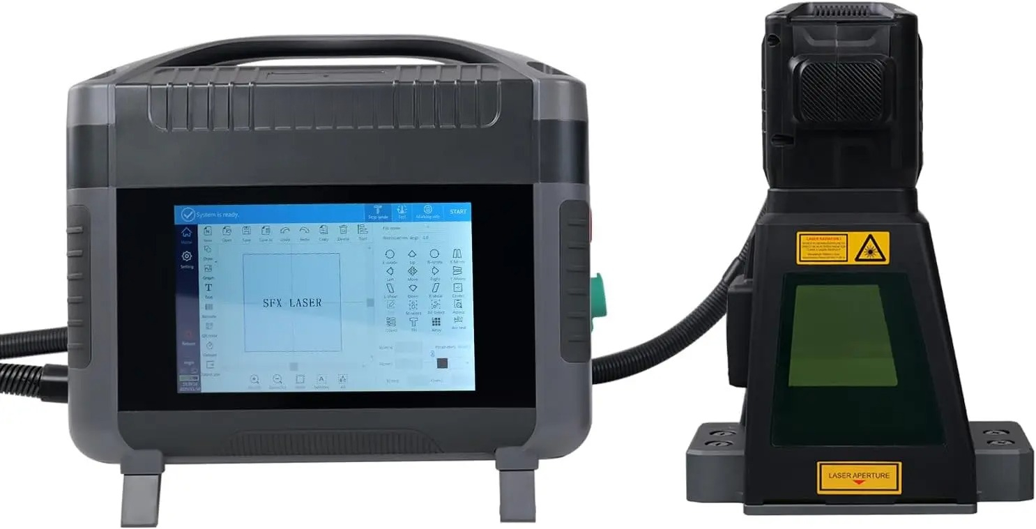 Fiber Laser Marking Machine 30W - ماكينة نقش بالليزر 30 واط، آلة