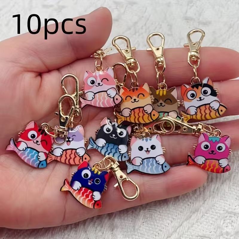 Packaging - 10 قطع من سلسلة مفاتيح على