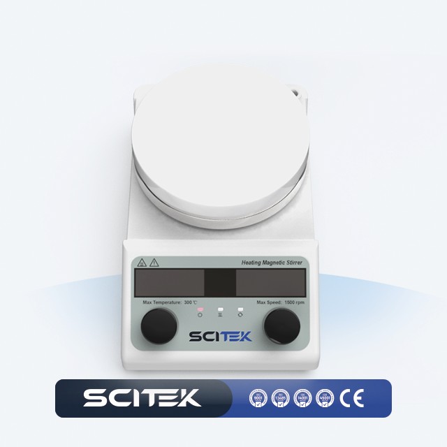 Lab Magnetic Stirrer Hot Plate - خلاط مغناطيسي مع لوحة عمل مقاس