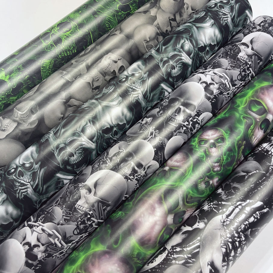 ملصق جمجمة جرافيتي جديد مختلف، - مراجعة Air Bubble Wrap Roll Packaging وسعره