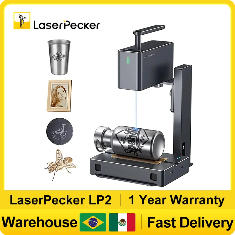 LASERPECKER يده الليزر حفارة ا - مراجعة Fiber Laser Marking Machine 30W وسعره