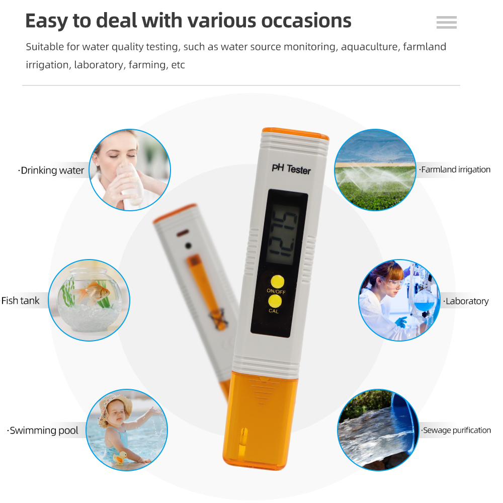 جهاز قياس الرقم الهيدروجيني ال - مراجعة Ph Meter Digital Water Tester وسعره