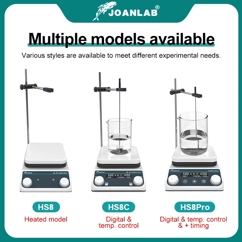 JOANLAB محرك مغناطيسي مختبر شا - مراجعة Lab Magnetic Stirrer Hot Plate وسعره