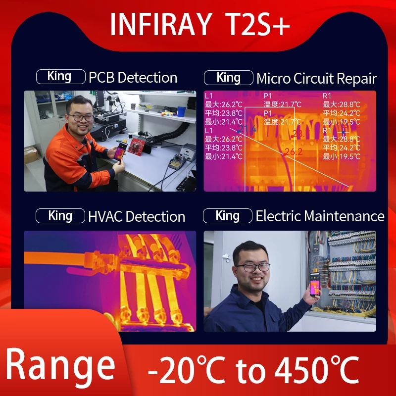InfiRay T2S Plus التصوير الحرا - مراجعة Thermal Imaging Camera Pcb Repair وسعره