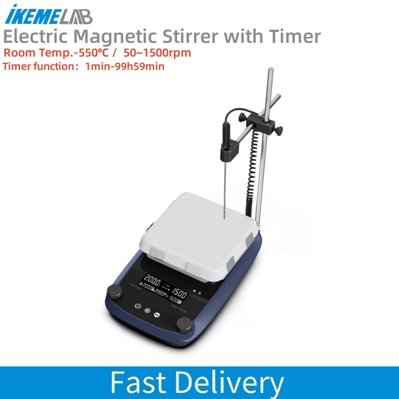 محرك مغناطيسي بشاشة LCD رقمية  - مراجعة Lab Magnetic Stirrer Hot Plate وسعره