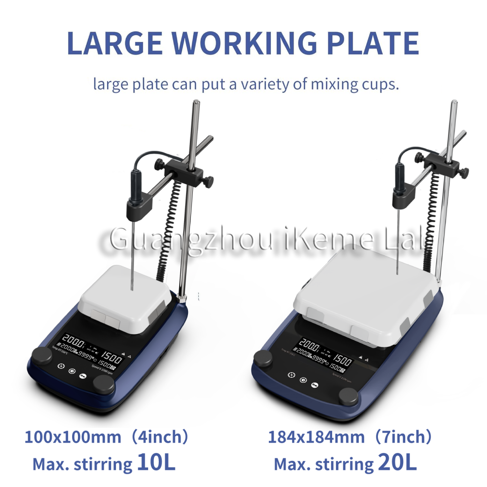 محرك مغناطيسي بشاشة LCD رقمية  - مراجعة Lab Magnetic Stirrer Hot Plate وسعره