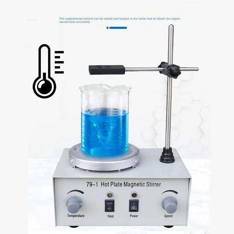 79-1 التدفئة محرك مغناطيسي مخت - مراجعة Lab Magnetic Stirrer Hot Plate وسعره