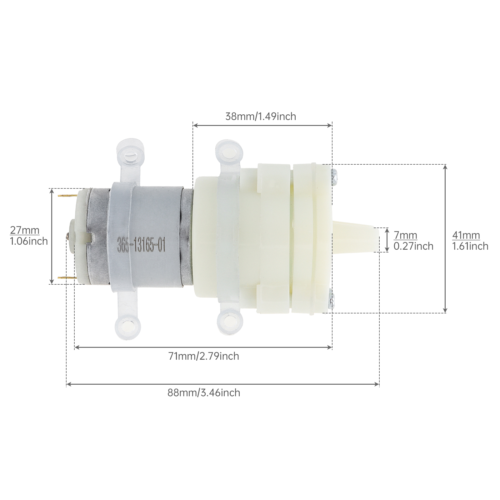 مضخة مياه صغيرة 365 محرك تيار  - مراجعة Mini Peristaltic Pump 12V وسعره