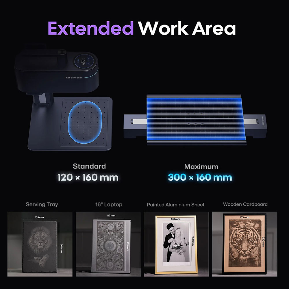 آلة النقش بالليزر LASERPECKER  - مراجعة Fiber Laser Marking Machine 30W وسعره