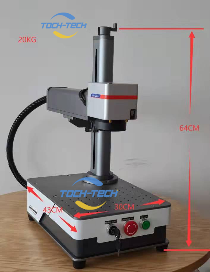 آلة نقش وقطع بالليزر المعدني 3 - مراجعة Fiber Laser Marking Machine 30W وسعره