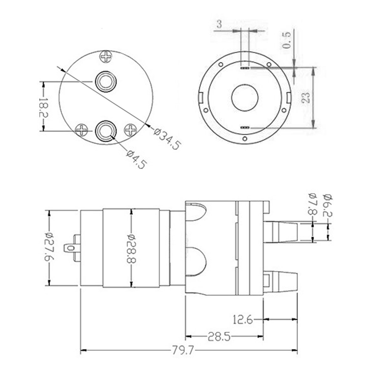 R365 مايكرو محرك مضخة مياه تيا - مراجعة Mini Peristaltic Pump 12V وسعره