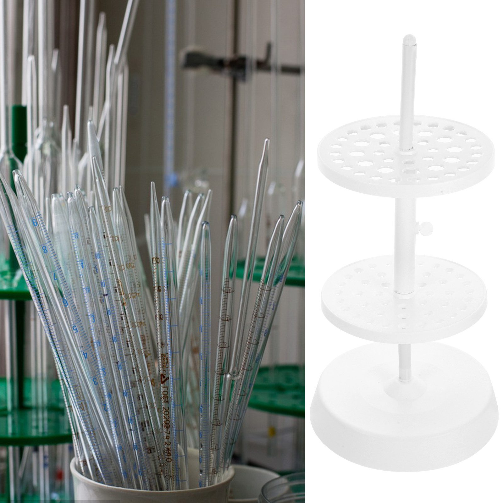 حامل ماصات بلاستيكي دائري عمود - مراجعة Lab Equipment وسعره