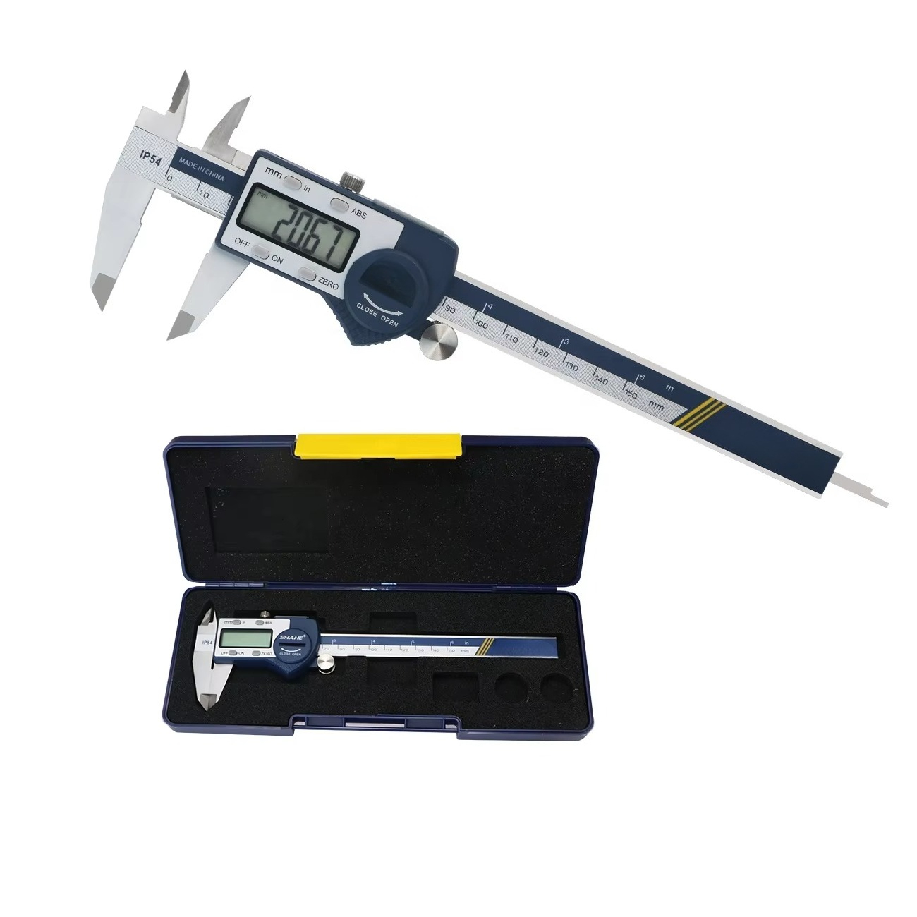 IP54 0-150mm الفرجار الورنية ا - مراجعة Digital Caliper 150Mm Stainless Steel وسعره