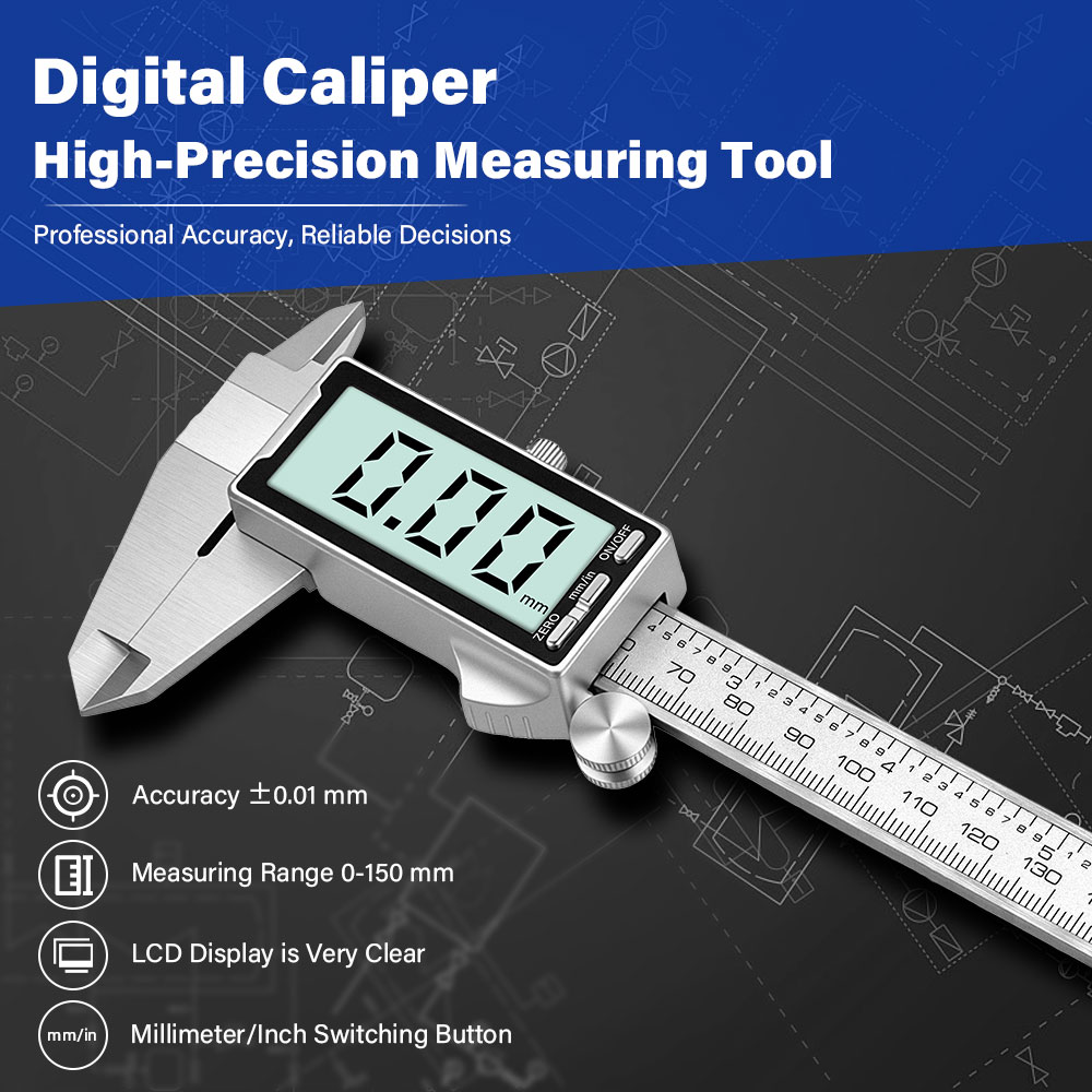 فرجار رقمي جديد من الفولاذ الم - مراجعة Digital Caliper 150Mm Stainless Steel وسعره