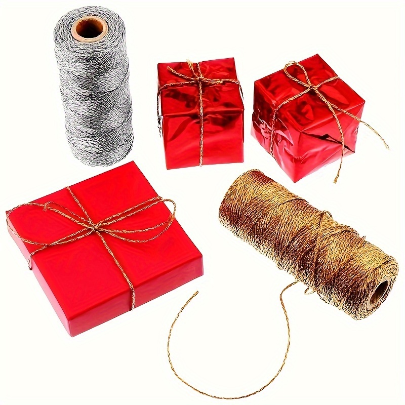 حبل مجدول يدويًا ذهبي وفضي بطو - مراجعة Packaging وسعره