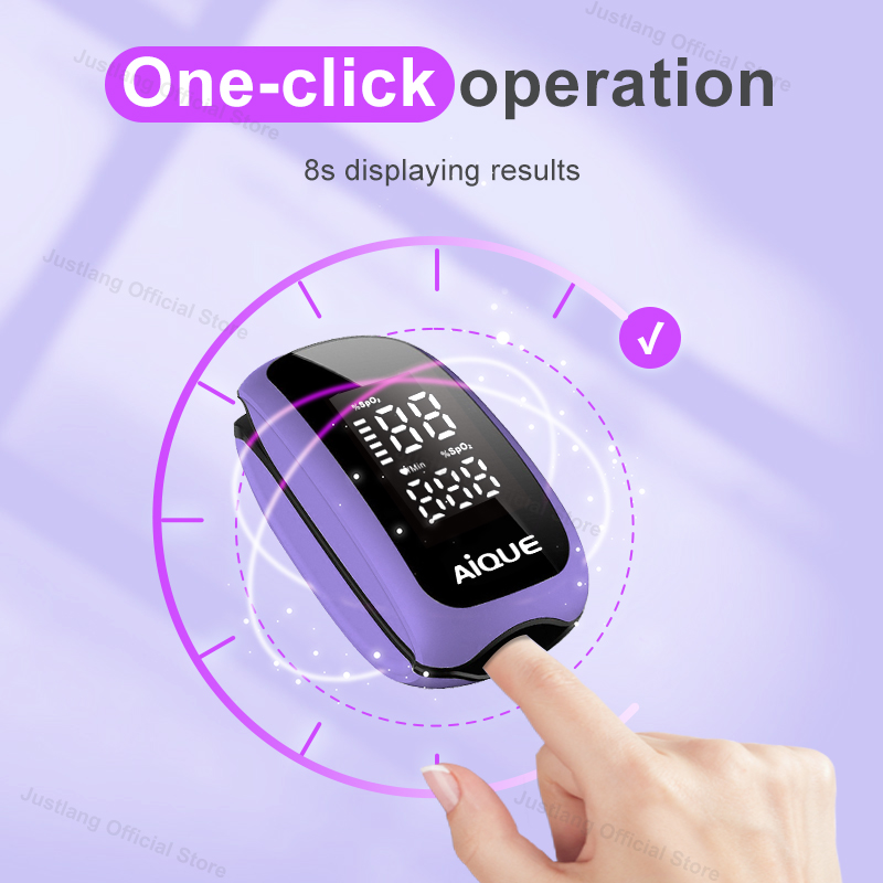 AiQUE الأرجواني قابلة للشحن مق - مراجعة Pulse Oximeter Fingertip Rechargeable وسعره