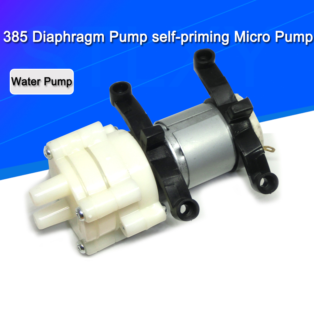 385 تيار مستمر 6 فولت-12 فولت  - مراجعة Mini Peristaltic Pump 12V وسعره